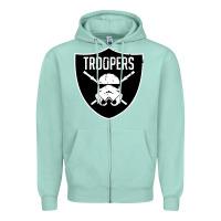 Seafoam troopers Zipper Hoodie - artisFamous