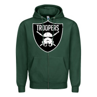 Sports Green troopers Zipper Hoodie - artisFamous