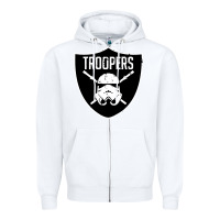 White troopers Zipper Hoodie - artisFamous