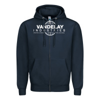 Navy vandelay industries Zipper Hoodie - artisFamous