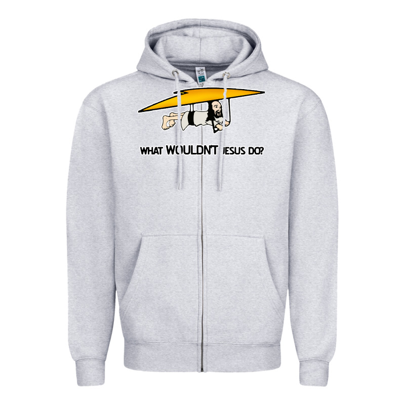 What Wouldnt Jesus Do Zipper Hoodie by artisFamous | Teevron