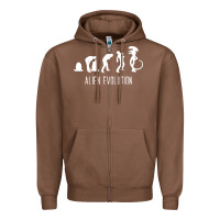 Chestnut alien evolution Zipper Hoodie - artisFamous