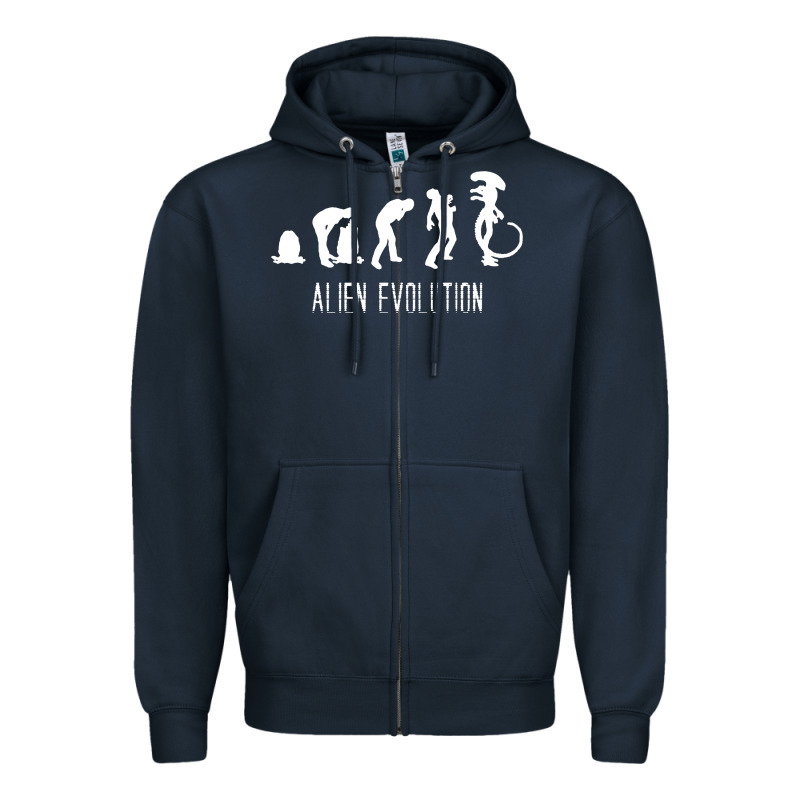 Alien Evolution Zipper Hoodie by artisFamous | Teevron