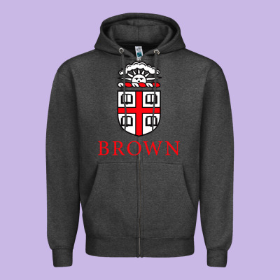Brown University Zipper Hoodie Designed By Artisfamous