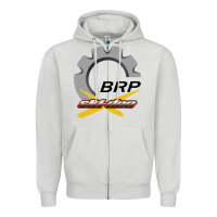 Dove Grey brp ski doo Zipper Hoodie - artisFamous