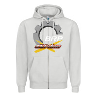 Dove Grey brp ski doo Zipper Hoodie - artisFamous