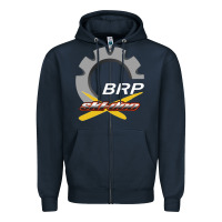 Navy brp ski doo Zipper Hoodie - artisFamous