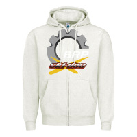 Oatmeal Heather brp ski doo Zipper Hoodie - artisFamous