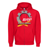 Red brp ski doo Zipper Hoodie - artisFamous