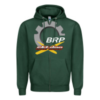 Sports Green brp ski doo Zipper Hoodie - artisFamous