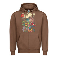 Chestnut the incredible raph Zipper Hoodie - artisFamous