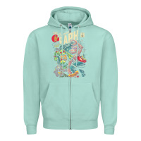 Seafoam the incredible raph Zipper Hoodie - artisFamous