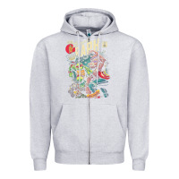 Heather Grey the incredible raph Zipper Hoodie - artisFamous