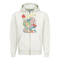 Oatmeal Heather the incredible raph Zipper Hoodie - artisFamous