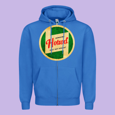 Hot Rod Built Not Bought Zipper Hoodie Designed By Artisfamous