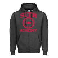 Charcoal Heather sith academy Zipper Hoodie - artisFamous