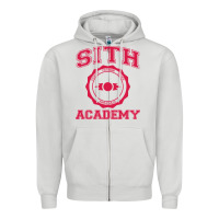 Dove Grey sith academy Zipper Hoodie - artisFamous