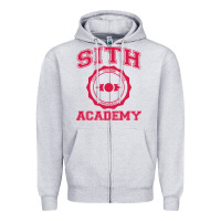 Heather Grey sith academy Zipper Hoodie - artisFamous