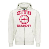Oatmeal Heather sith academy Zipper Hoodie - artisFamous