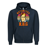 Navy rbg Zipper Hoodie - artisFamous