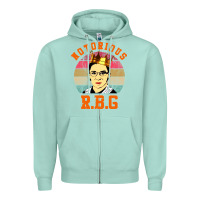 Seafoam rbg Zipper Hoodie - artisFamous