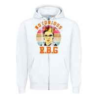 White rbg Zipper Hoodie - artisFamous