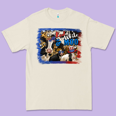 Red White Moo Heifers Premium Tee Designed By Ranaportraitstore