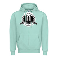 Seafoam hans gruber day Zipper Hoodie - artisFamous