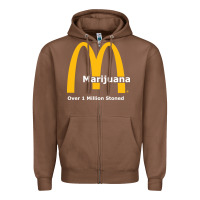 Chestnut marijuana over 1 million stoned Zipper Hoodie - artisFamous