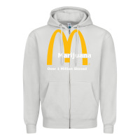 Dove Grey marijuana over 1 million stoned Zipper Hoodie - artisFamous