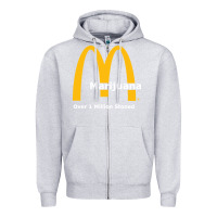 Heather Grey marijuana over 1 million stoned Zipper Hoodie - artisFamous