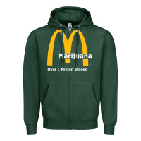 Sports Green marijuana over 1 million stoned Zipper Hoodie - artisFamous
