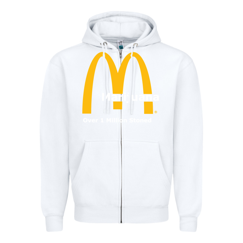 Marijuana Over 1 Million Stoned Zipper Hoodie by artisFamous | Teevron