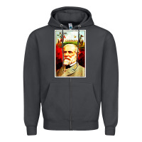 Smoke lee Confederate General Zipper Hoodie - artisFamous