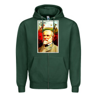 Sports Green lee Confederate General Zipper Hoodie - artisFamous