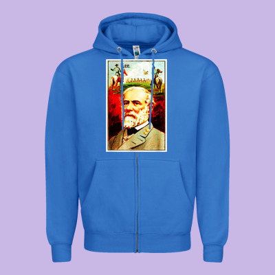Lee Confederate General Zipper Hoodie Designed By Artisfamous