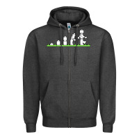 Charcoal Heather lego Zipper Hoodie - artisFamous