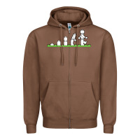 Chestnut lego Zipper Hoodie - artisFamous
