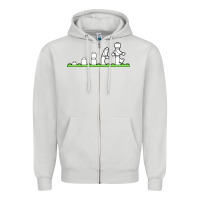 Dove Grey lego Zipper Hoodie - artisFamous