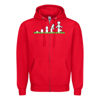 Red lego Zipper Hoodie - artisFamous