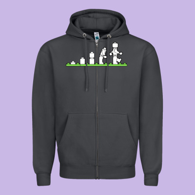 Lego Zipper Hoodie Designed By Artisfamous