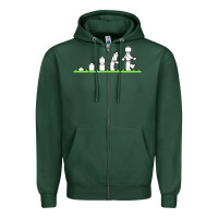 Sports Green lego Zipper Hoodie - artisFamous