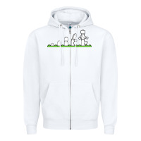 White lego Zipper Hoodie - artisFamous