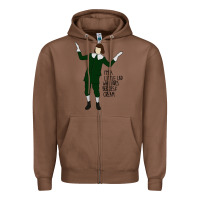 Chestnut berries and cream Zipper Hoodie - artisFamous