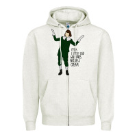 Oatmeal Heather berries and cream Zipper Hoodie - artisFamous