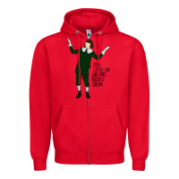 Red berries and cream Zipper Hoodie - artisFamous