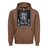 Chestnut hecate tarot card triple moon goddess witch wiccan pagan Zipper Hoodie - artisFamous