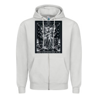 Dove Grey hecate tarot card triple moon goddess witch wiccan pagan Zipper Hoodie - artisFamous