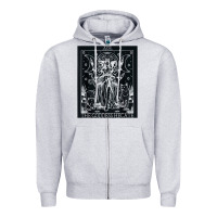 Heather Grey hecate tarot card triple moon goddess witch wiccan pagan Zipper Hoodie - artisFamous