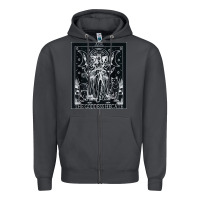 Smoke hecate tarot card triple moon goddess witch wiccan pagan Zipper Hoodie - artisFamous